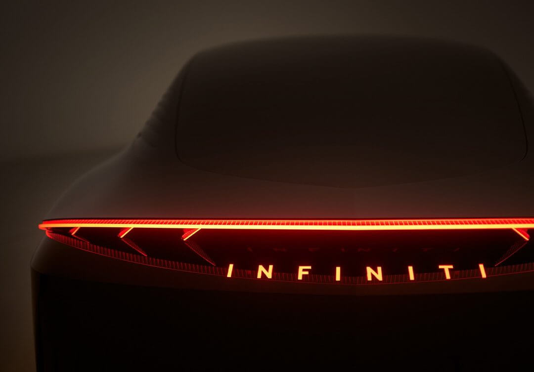 INFINITI Vision Qe electric car’s digital piano key rear lighting